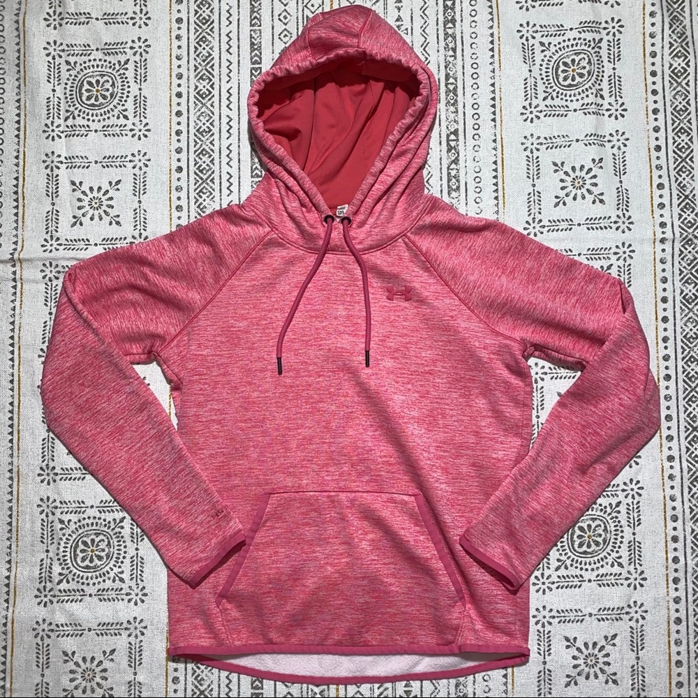 Under Armour Storm 1 Cold Gear Pink Hoodie Small